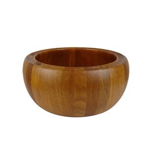 Digsmed Design Denmark Teak Wooden  Lg Decor Salad Bowl Scandinavian Vtg MCM